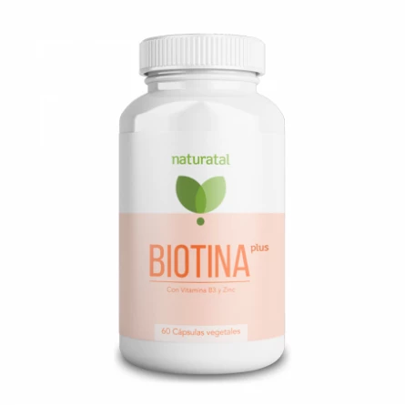 Biotina Plus (con B3 y Zinc) Naturatal 60 cápsulas