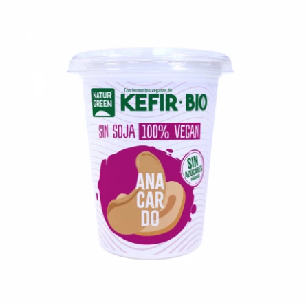 Kefir Vegano Eco Anacardo Natural Naturgreen 400 gr