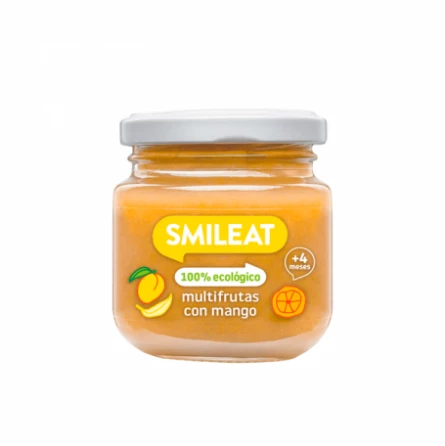 Potito Multifrutas con Mango BIO Smileat 130 gr (4 meses)