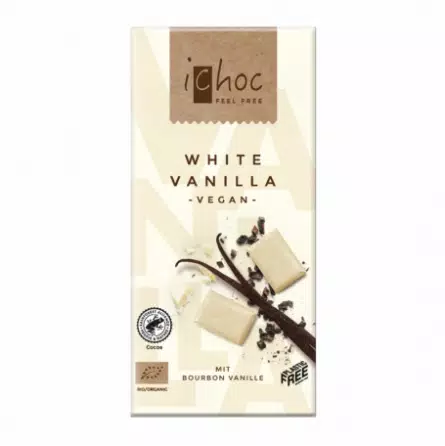 Chocolate Bio Blanco con Vainilla iChoc 80 gr