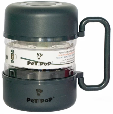 Comedero/Bebedero para Perros de Viaje Gris 1.5 L Comedero/Bebedero para Perros de Viaje Gris 1.5 L