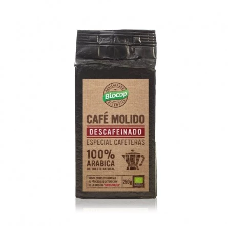 Café Descafeinado Molido 100% Arábico Biocop