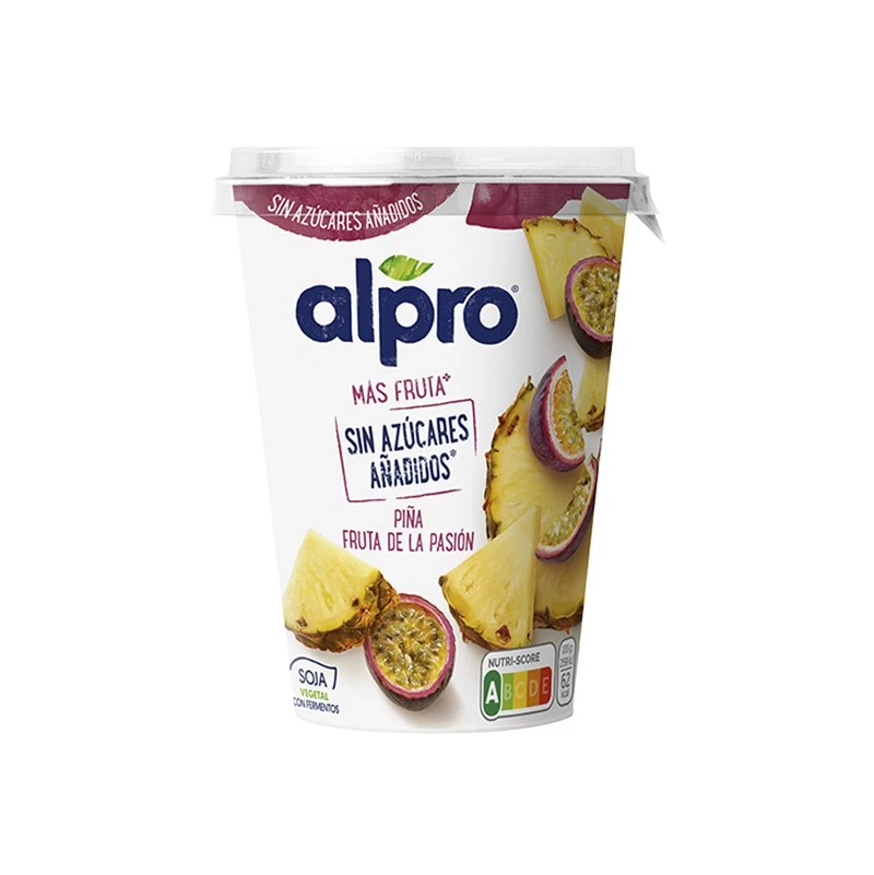 Yogur Vegetal de Piña y Fruta de la Pasión Alpro 400 gr