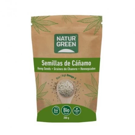 Semillas de Cáñamo Peladas Ecológicas NaturGreen 200 gr