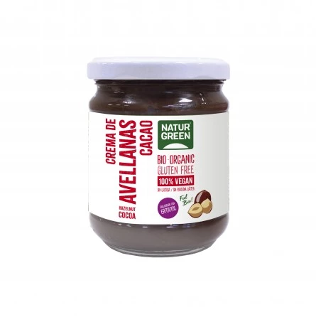 Comprar Crema Avellanas Con Cacao NaturGreen 200 gr - Vegaffinity