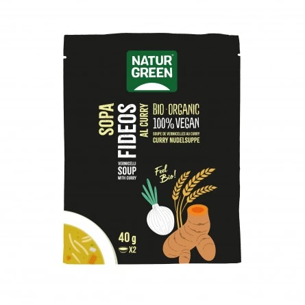 Sopa Fideos al Curry Bio NaturGreen 40 gr