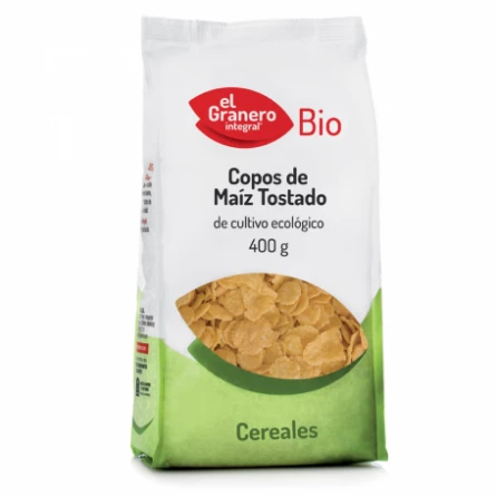 Copos De Maíz Tostado Bio El Granero Integral 400 gr Copos De Maíz Tostado Bio El Granero Integral 400 gr