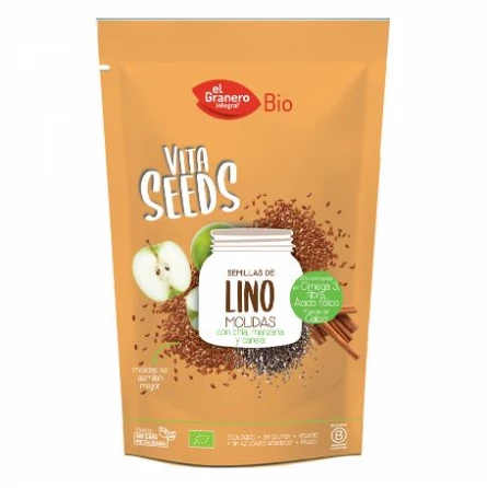 Semillas de Lino, Chía, Canela y Manzana Bio El Granero Integral 200 g