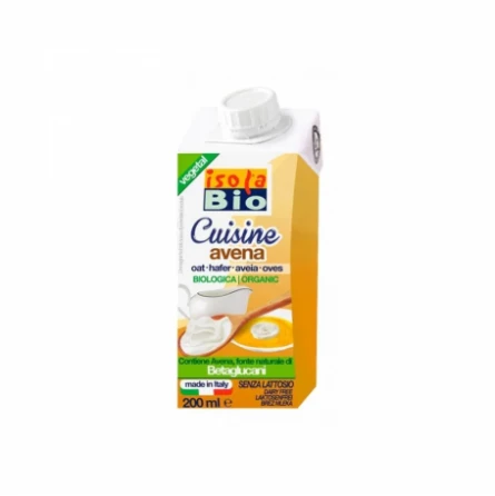 Crema para Cocinar de Avena Bio Isola Bio 200 ml