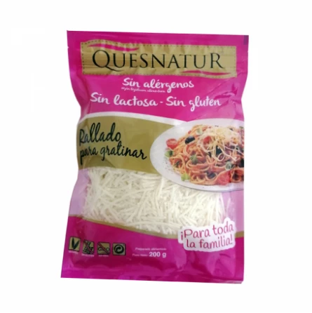 Queso Rallado Fino Emmental Quesnatur 200 gr