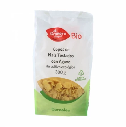 Copos de Maíz Tostado con Agave Bio El Granero Integral 300 gr