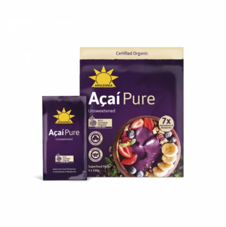 Pulpa de Açai Pura Bio Amazonia 4x100 gr Pulpa de Açai Pura Bio Amazonia 4x100 gr
