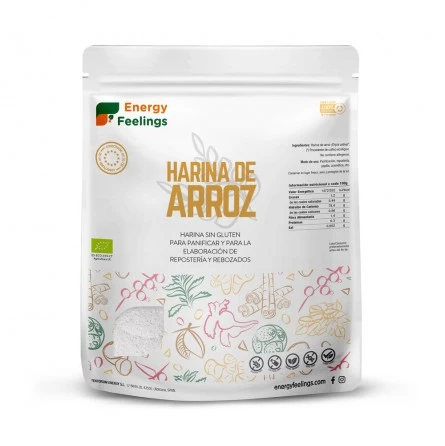 Harina de Arroz Eco 1000 gr Energy Feelings Harina de Arroz Eco 1000 gr Energy Feelings