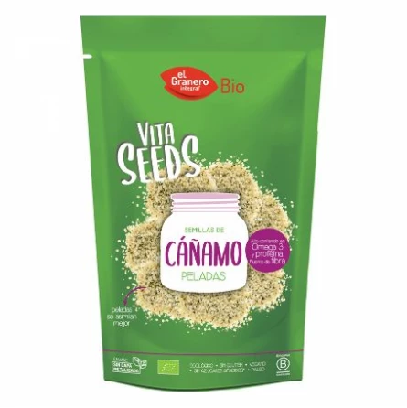 Vitaseeds Semillas de Cáñamo Pelado Bio 200 gr