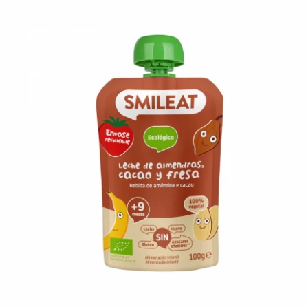 Pouch de Almendra, Cacao y Fresa (+6meses) Smileat 100 gr