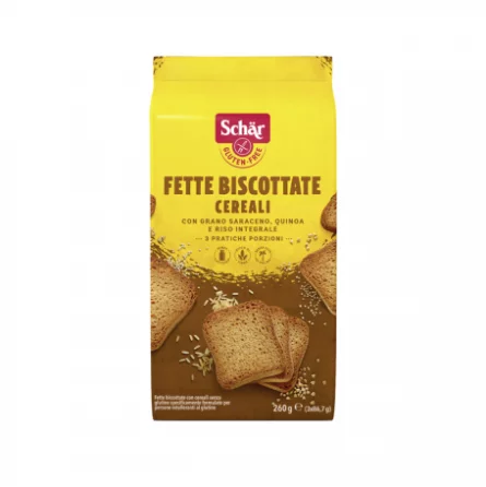 Biscotes con Cereales Sin Gluten 260 gr Schär