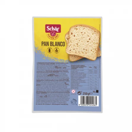 Pan Blanco Sin Gluten 250 gr Schär